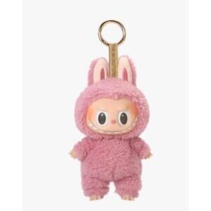 Pop MART Labubu Monsters Exciting Macaron Lychee Berry pink Vinyl Plush Pendant